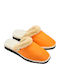 Anatomical Leather Women's Slippers Orange