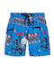 Vilebrequin Jiiaf130 601 Bleu Neon Kids Swimwear Swim Shorts Bleu Neon