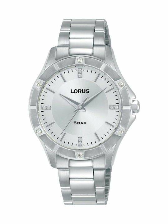 Lorus Men's Watch Battery with Silver Metal Bracelet