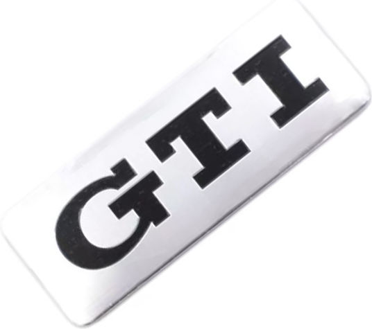 Метален алуминиев стикер емблема GTI