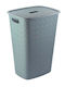 Curver Plastic Laundry Basket 56L with Cap 42x31.6x60cm Turquoise