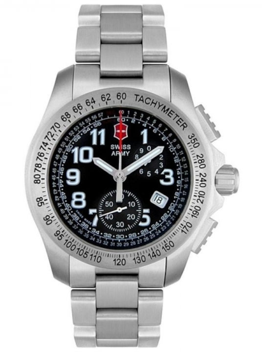 Watch-case Titanium-scratch-resistant Sapphire Men's Watch Battery with Silver Metal Bracelet