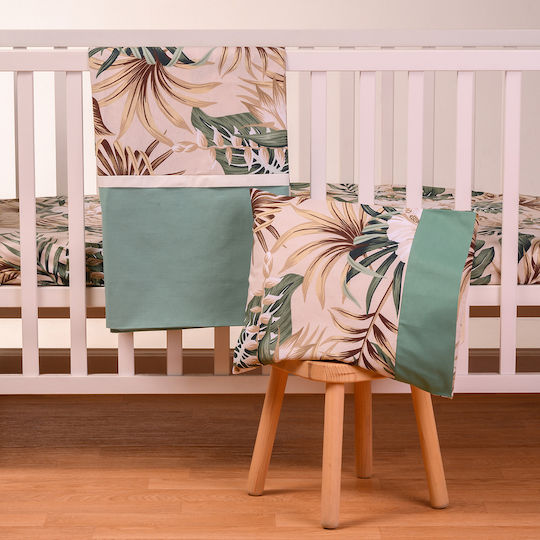 abo Set Lenjerie de Patut Bebe Verde 70x140 cm