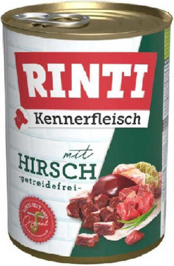 Rinti Kennerfleisch Wet Food Dogs in Cans with Deer and Meat 800gr