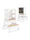 Learning Tower for Painting made of Wood White Aiyaplay