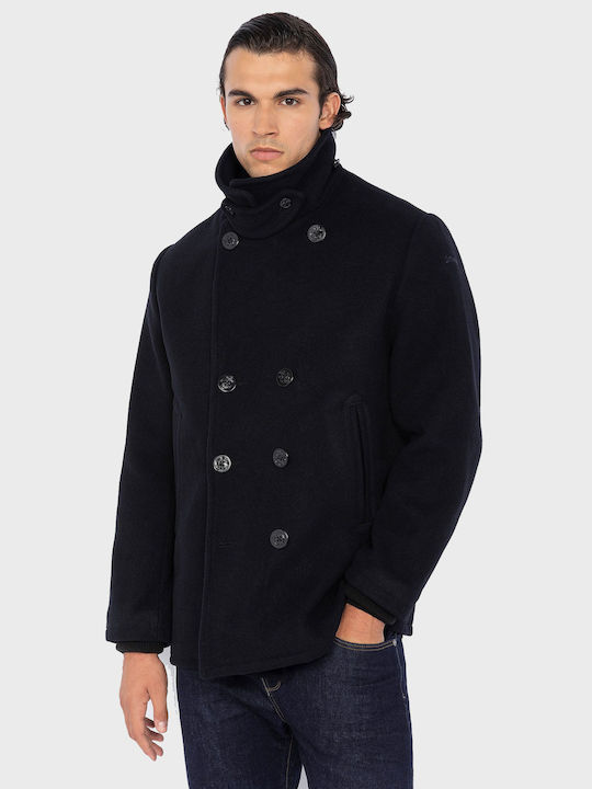 Schott Men's Coat Blue