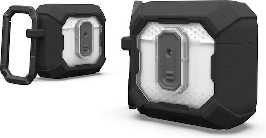 UAG Plasma Case Silicone with Hook in Black color for Apple AirPods 4