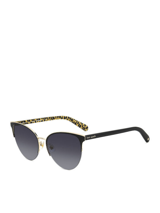 Kate Spade Feminini Ochelari de soare cu Negru Cadru și Negru Lentilă IZARAGS807F79