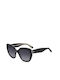 Kate Spade Women's Sunglasses with Black Plastic Frame and Black Lens WINSLETGS807F