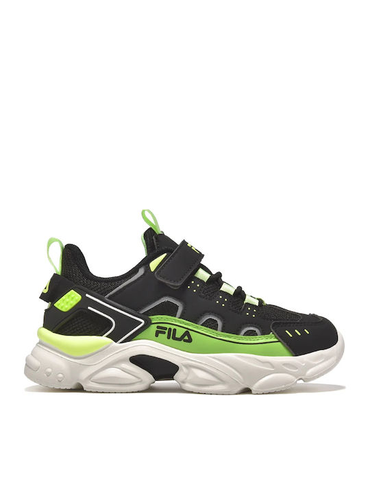 FILA Memory Spinel 3 V Kinder Sneaker Anatomisch Schwarz Freeze Grün