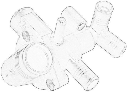 Cooling Liquid Thermostat In Casing Ford Transit 2.2d/2.4d 04.06-08.14 Oe Ford Cooling System