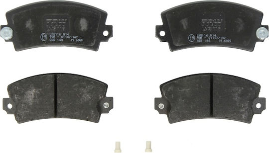 Front Disc Brake Pad Set Trw Automotive 49.6mm X 108.8mm X 14.0mm Abarth Ritmo Citroen Lna Visa Dacia 1310 1325 Nova