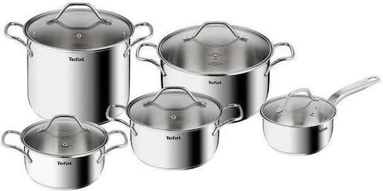 Tefal Intuition Σετ Κατσαρόλες από Ανοξείδωτο Ατσάλι 5τμχ