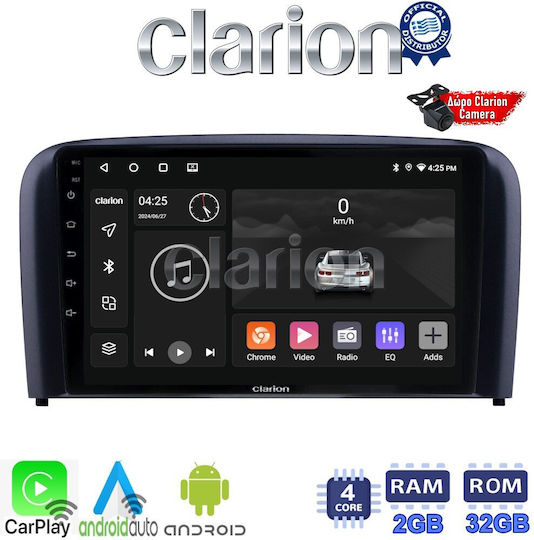 Clarion Ηχοσύστημα Αυτοκινήτου για Volvo S80 2004 > 2006 (Bluetooth/USB/WiFi/GPS/Apple-Carplay/Android-Auto)
