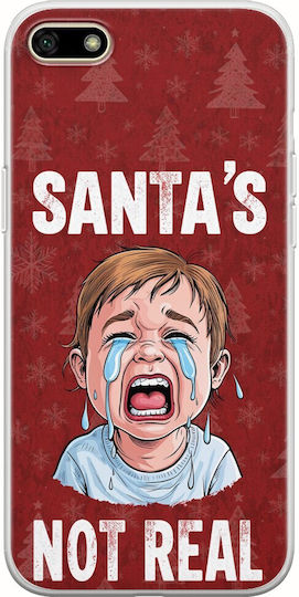 Santa's Not Real Huawei Y5 2018 Flexible TPU Transparent Silicone