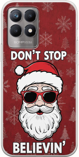 Husă flexibilă TPU transparentă Don't Stop Believin' pentru Realme 8i