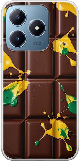 Siliconă transparentă flexibilă TPU Dubai Chocolate Realme C63