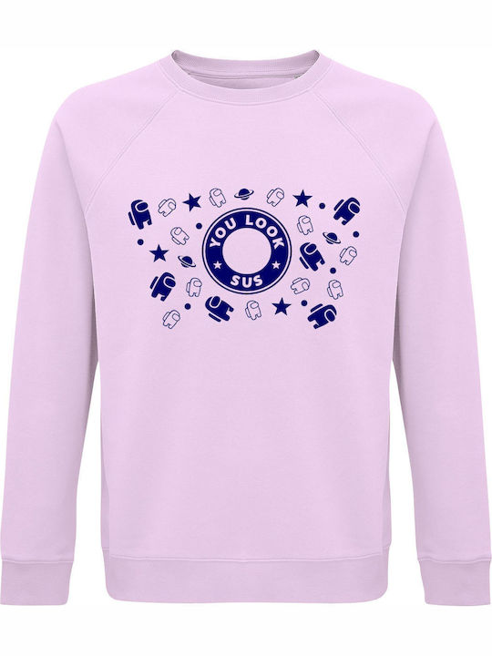 Sweatshirt Unisex Organic " You Look Sus Among ...