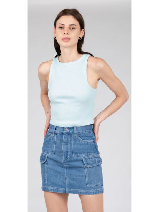 24 Colours Women's Blouse Light Blue