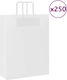 vidaXL Χάρτινη Τσάντα για Δώρο Λευκή 32x42x12εκ. 250τμχ