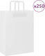 vidaXL Paper Bag for Gift White 26x35x12cm. 250pcs