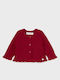 Kids Cardigan Cotton Red