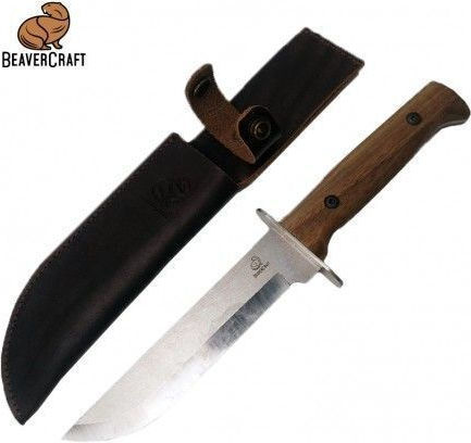 Beaver Craft Beaver Craft Messer Braun in Lederhülle