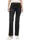 Γυναικείο Jean Παντελόνι Mid Rise σε Bootcut Εφαρμογή Wood Ridge Black