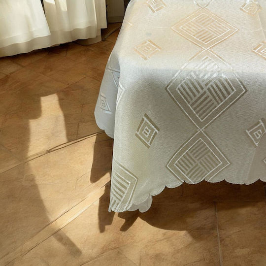 Linea Home Τραπεζομάντηλο Ροτόντα Αλέκιαστο Romvos Χρυσαφί Φ160εκ.