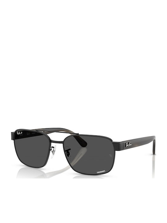 Ray Ban Chromance Ανδρικά Γυαλιά Ηλίου με Μαύρο Μεταλλικό Σκελετό και Μαύρο Polarized Φακό RB3751CH 002/K8