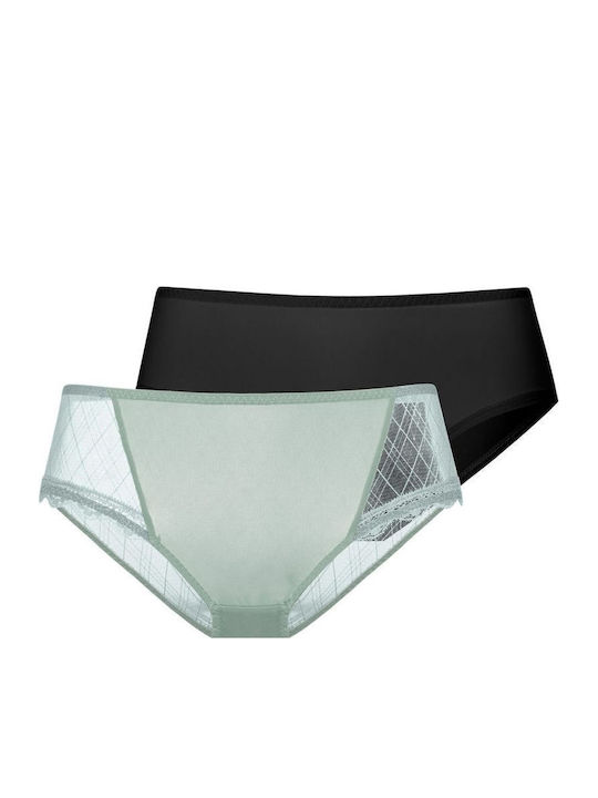 Dorina Imani Hipster Γυναικεία Slip 2Pack Πολύχ...
