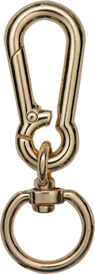 Metall-Aufhängehaken 4,5x2,2cm mit Ring innen 2cm Gold