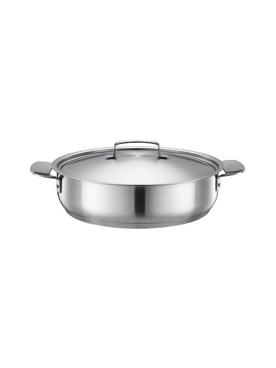 Fiskars Pan Mit Deckel aus Stahl mit Antihaftbeschichtung 28cm