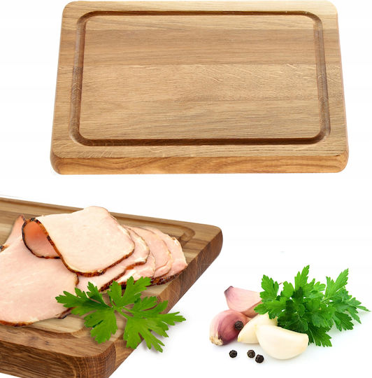Kadax Rectangular Wooden Chopping Board Brown 25x20cm