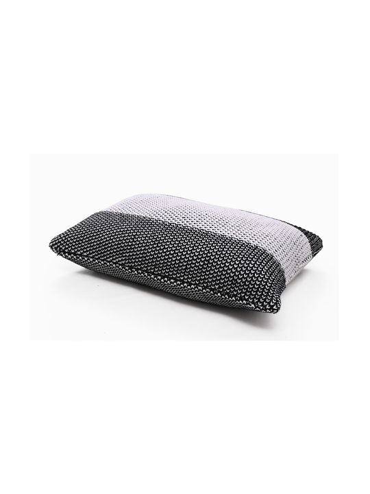 Liolios Home Μαξιλάρι Καναπέ Honey Bee από 100% Βαμβάκι Black/White 40x60εκ.