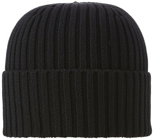 Beanie Γυναικείος Σκούφος Πλεκτός σε Μαύρο χρώμα