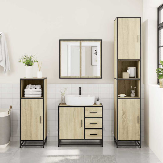 vidaXL Πάγκος χωρίς Νιπτήρα Μ65xΒ33xΥ60cm Sonoma Δρυς