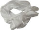 Fabric Hair Scrunchies White 4771-903l