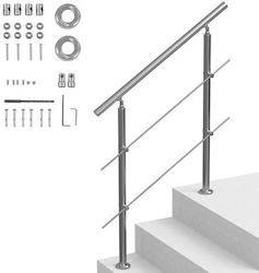 Vevor Handrails 39.4" Outdoor Steps 2 Rods Porch Deck Bxgslzfs100cz97quv0