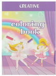 Creative Mini Coloring Book A6 Ballerina