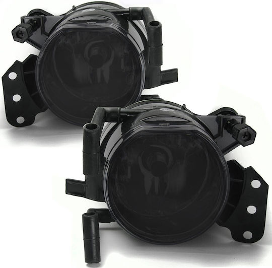 Prasco 245090 Fog Lights BMW 3 E46 03-06 E90/E91 04-11 5 E60/E61 04-10 6 E63/E64 04-10 X3 E83 03-07 Tinted Smoke 2 Pieces