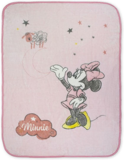 Interbaby Decke Babydecken Kinderbett Rachel Minnie Rosa 110x140cm