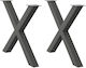 vidaXL Metallic Furniture Leg 2 Pieces Suitable...