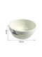 SDS Ceramic Salad Bowl White