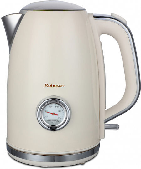 Rohnson Nostalgia Kettle 1.7lt 2200W Beige