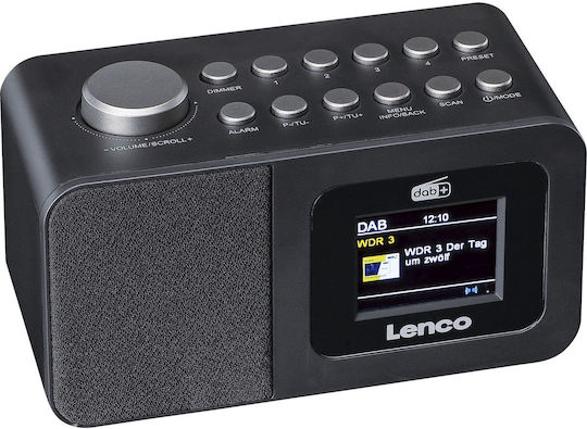 Lenco CR-625BK Επιτραπέζιο Ραδιόφωνο Επαναφορτιζόμενο DAB+ Μαύρο
