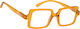 Oramont Reading Glasses +1.75 in Yellow color 1149