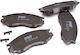 Set Plăcuțe de Frână Auto Trw Mitsubishi Delica Echipament Spațial L300 L200 L400 2.0 2.4 2.5d 07.94-12.07 55mm 137.8mm 15.7mm