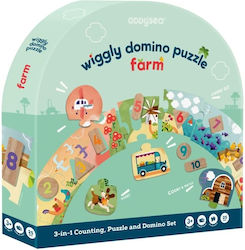 Ξύλινο Παιδικό Puzzle Domino, Φάρμα για 3+ Ετών 25pcs Oddy At Sea Ξύλινο Παιδικό Puzzle Domino, Φάρμα για 3+ Ετών 25pcs Oddy At Sea