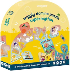 Ξύλινο Παιδικό Puzzle Domino, Σούπερ Μύθος για 3+ Ετών 17pcs Oddy At Sea Ξύλινο Παιδικό Puzzle Domino, Σούπερ Μύθος για 3+ Ετών 17pcs Oddy At Sea